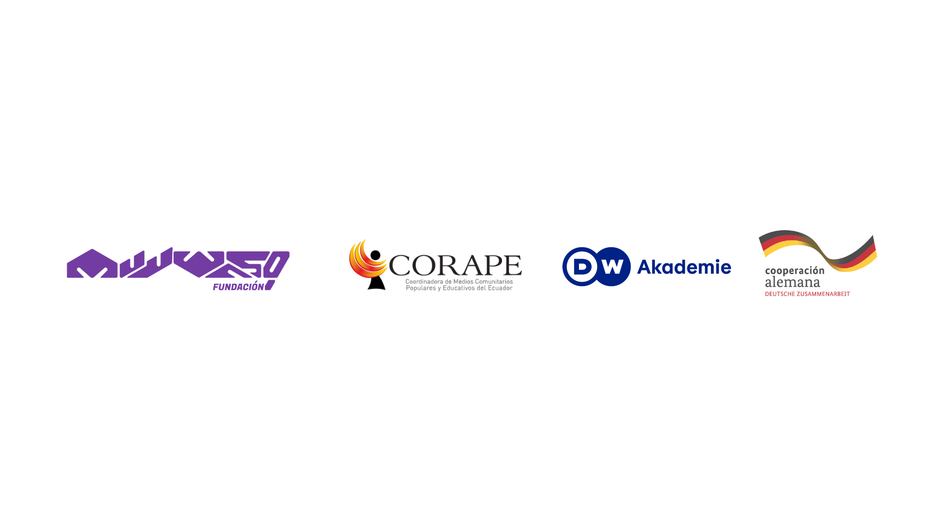 Fundación Muy Waso, CORAPE, DW Akademie y Cooperación Alemana